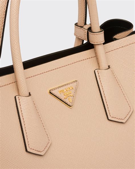 prada double saffiano cuir|Medium Saffiano Leather Double Prada Bag.